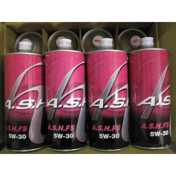 HACHE（アッシュ） A.S.H エンジンオイル FS 5W-30 1L×4本セット