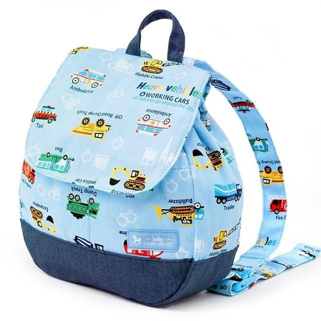 ベビーリュック アクセル全開はたらく車 ライトブルー 1 歳 2 歳 リュック 赤ちゃん B Colorful Candy Style 通販 Yahoo ショッピング