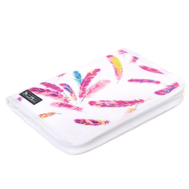 母子手帳ケース ファスナータイプ オーロラピンクフェザー 母子手帳カバー 赤ちゃん ベビー 出産祝い ゆうパケット配送 |  | 01