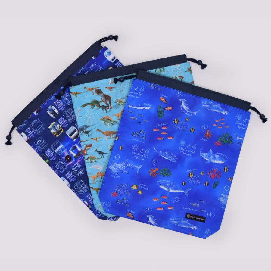 巾着・大 体操服袋 体操着袋 [2026春モデル] 撥水ノーアイロン おしゃれ かっこいい 保育園 小学校 小学生 子供 キッズ 男の子 ゆうパケット配送 | COLORFUL CANDY STYLE | 20