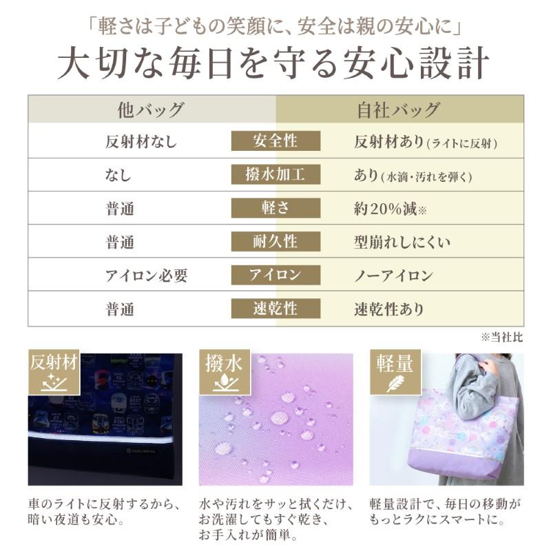 レッスンバッグ 【2026春モデル】 撥水・反射材付き お稽古バッグ トートバッグ おしゃれ かわいい 保育園 小学校 小学生 子供 キッズ 女の子 | COLORFUL CANDY STYLE | 11