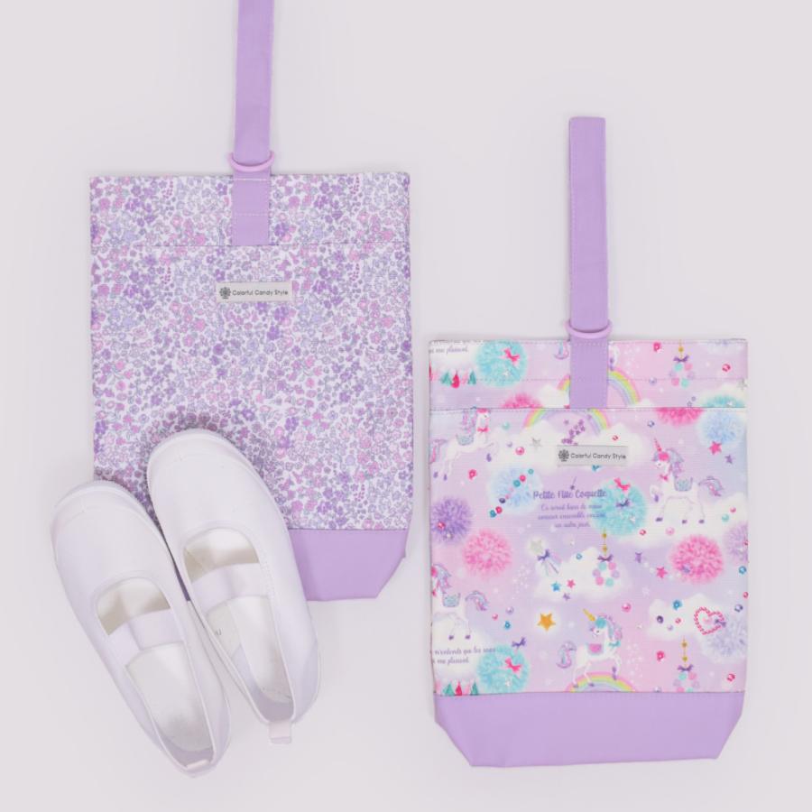 シューズケース 上履き入れ 上靴入れ [2026春モデル] 撥水軽量／綿100%キルティング おしゃれ かわいい 保育園 小学校 小学生 子供 キッズ 女の子 | COLORFUL CANDY STYLE | 29