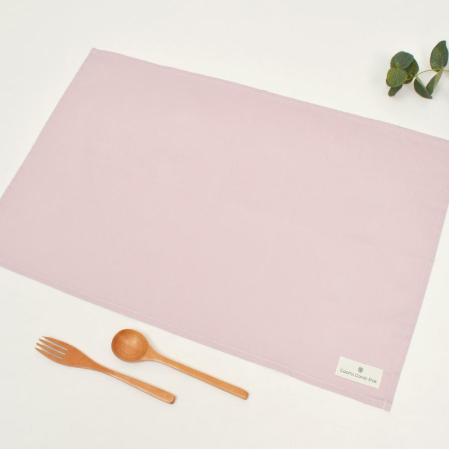 ランチョンマット 大 給食カバー テーブルカバー くすみ無地   おしゃれ かわいい 保育園 小学校 小学生 子供 キッズ 女の子 | ブランド登録なし | 20