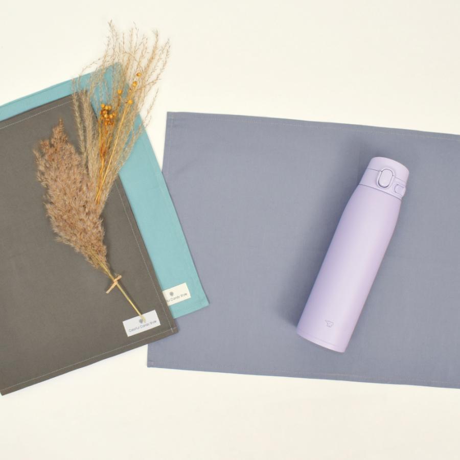 ランチョンマット 大 給食カバー テーブルカバー くすみ無地   おしゃれ かわいい 保育園 小学校 小学生 子供 キッズ 女の子 | ブランド登録なし | 27