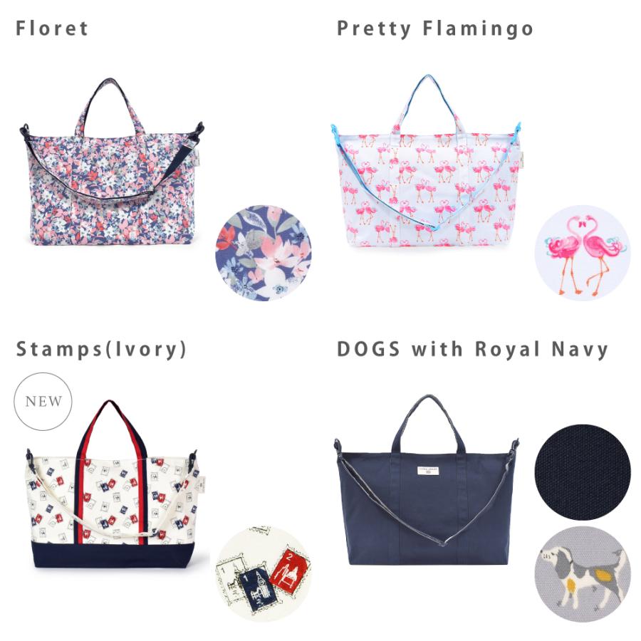 LAURA ASHLEY（ローラアシュレイ） マチ付きショルダーレッスンバッグ