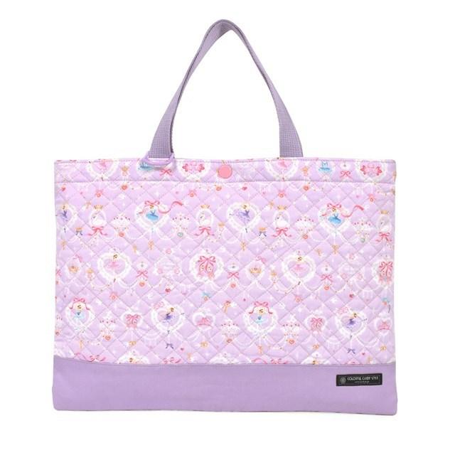 福袋23 レッスンバッグ キルティング ループ付き レース模様にprettyバレリーナ ラベンダー 手さげバッグ 絵本袋 通学 入園グッズ N Colorful Candy Style 通販 Yahoo ショッピング
