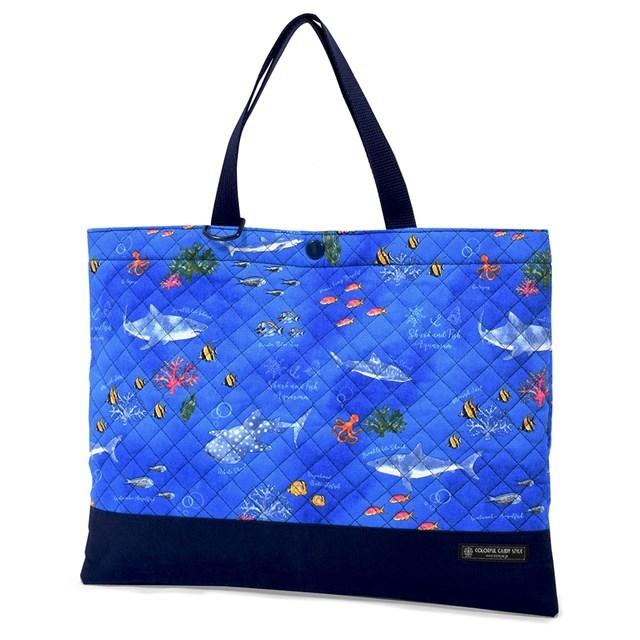 レッスンバッグ キルティング ループ付き ブルーラグーン 手さげバッグ 絵本袋 通学 入園グッズ 子供 レッスンバック N Colorful Candy Style 通販 Yahoo ショッピング