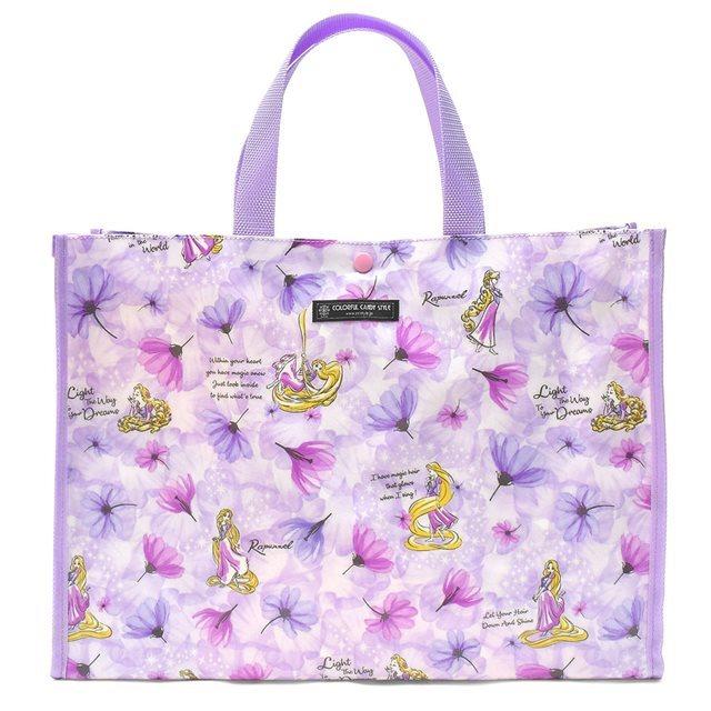 新色 ディズニー プールバッグ ラミネートバッグ スクエアタイプ Rapunzel Fashionable Princess ラプンツェル レッスン バッグ ナイロン 手さげバッグ Heartlandgolfpark Com