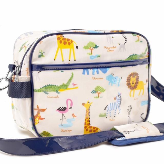 通園バッグ サバンナ横断どうぶつ大行進 生成 通園バッグ ショルダー 幼稚園 バッグ 保育園 N Colorful Candy Style 通販 Yahoo ショッピング