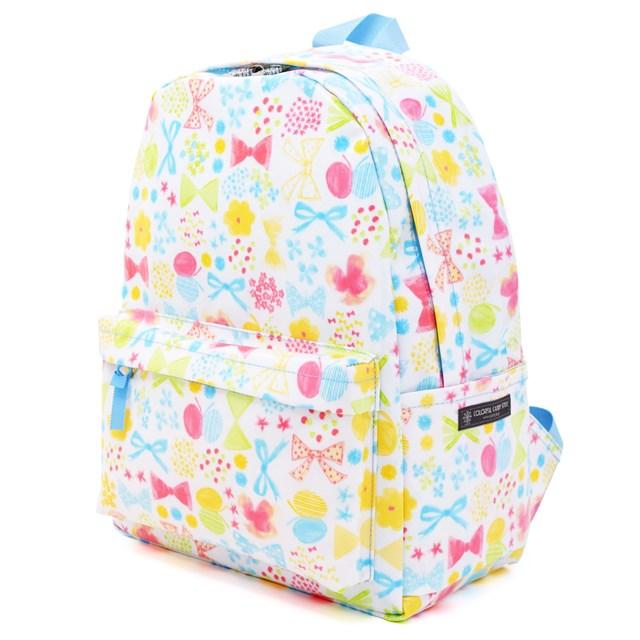 リュックサック チェストベルト付き フラワービーズとふんわりパステルリボン 小学生 キッズ 通園 子供 かわいい 遠足リュック N Colorful Candy Style 通販 Yahoo ショッピング