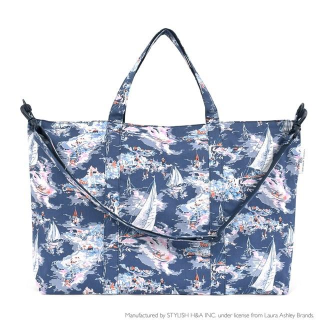 LAURA ASHLEY（ローラアシュレイ） レッスンバッグ マチ付きショルダー