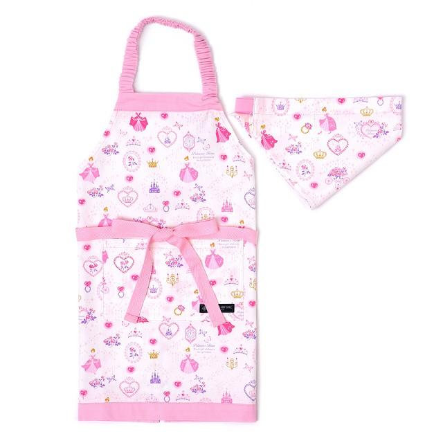 子どもエプロン 100 1cm プリンセスドレスで彩るパウダールーム ホワイト 子供 エプロン 三角巾 セット ゴム キッズ N Colorful Candy Style 通販 Yahoo ショッピング