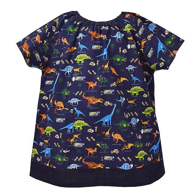 COLORFUL CANDY STYLE 半袖スモック 発見!探検!恐竜大陸 ネイビー  