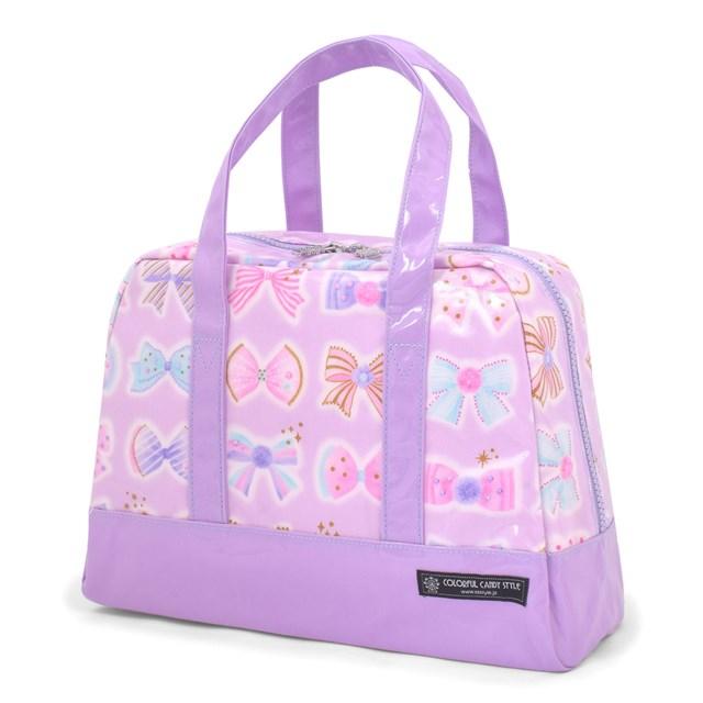 激安 セミボストン プールバッグ リボンデコレーション 子供 おしゃれ ラミネートバッグ レッスンバッグ 撥水 Wantannas Go Id