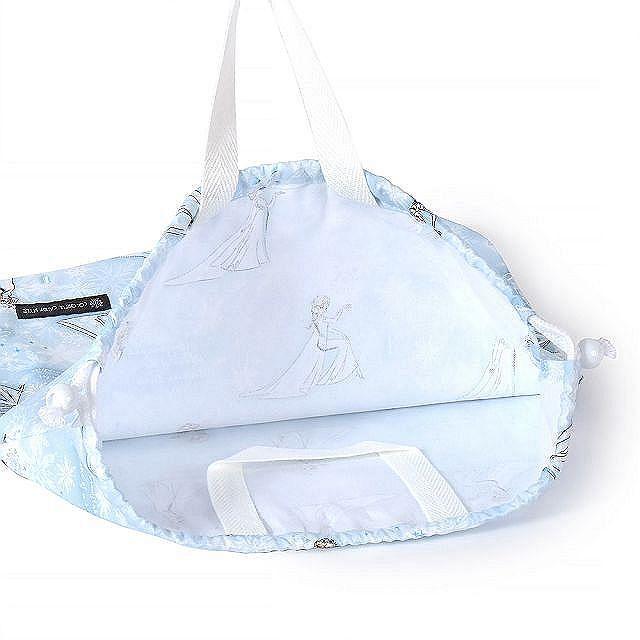 ディズニー 巾着 大 体操服袋 ネームタグ付き Elsa FROZEN エルサ 体操服入れ ナップサック 体操着入れ ゆうパケット配送 | Disney | 02