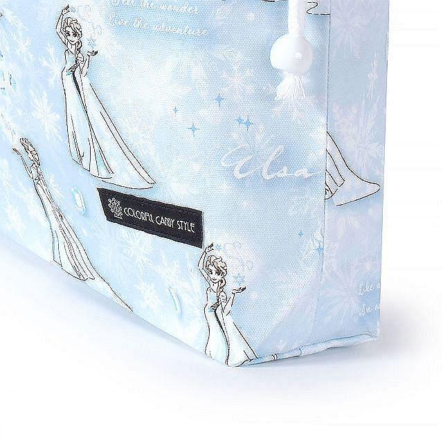 ディズニー 巾着 大 体操服袋 ネームタグ付き Elsa FROZEN エルサ 体操服入れ ナップサック 体操着入れ ゆうパケット配送 | Disney | 03