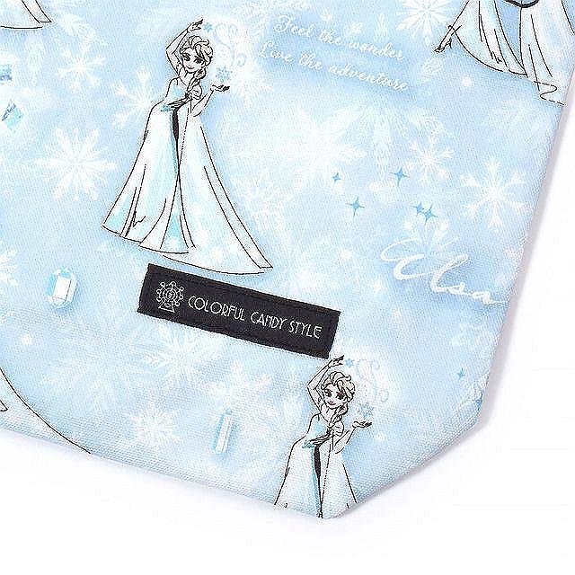 ディズニー 巾着 大 体操服袋 ネームタグ付き Elsa FROZEN エルサ 体操服入れ ナップサック 体操着入れ ゆうパケット配送 | Disney | 04