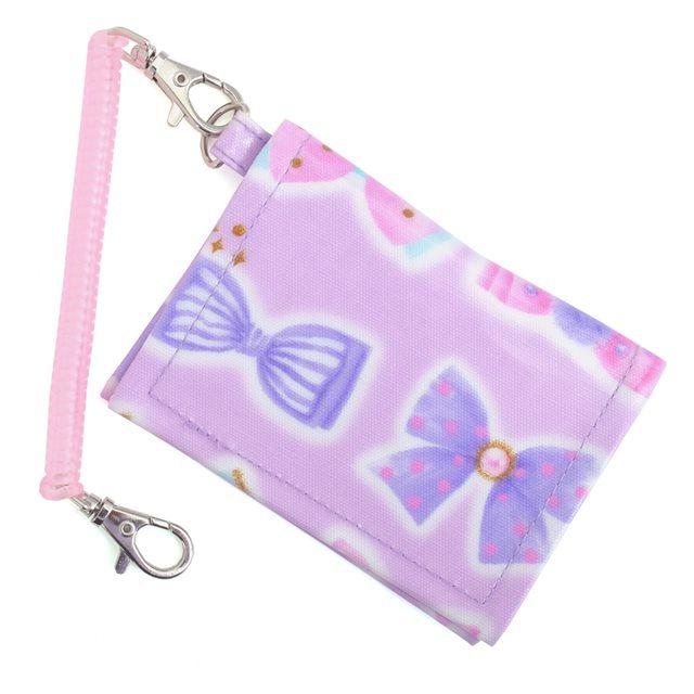 パスケース リボンデコレーション パスケース 子供 リール付き 定期入れ コイルチェーン スイカ 通学 N Colorful Candy Style 通販 Yahoo ショッピング