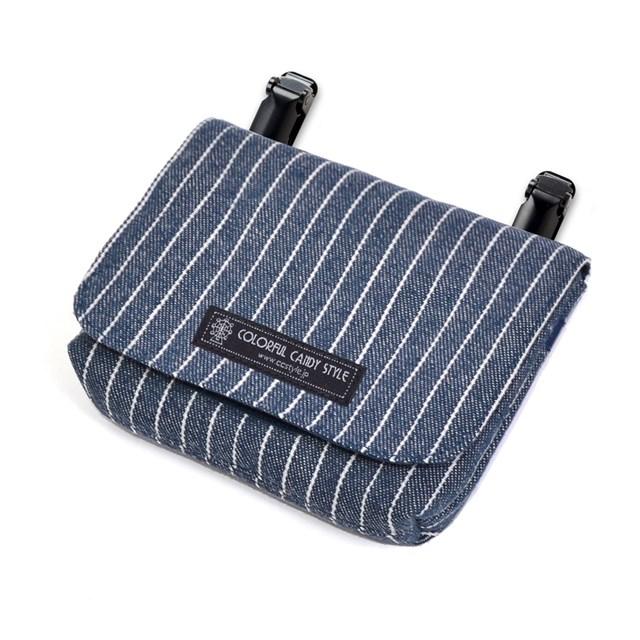 ベーシックタイプ 移動ポケット 付けポケット ピンストライプ インディゴ 子供用 ポケットポーチ ハンカチ ティッシュ N Colorful Candy Style 通販 Yahoo ショッピング