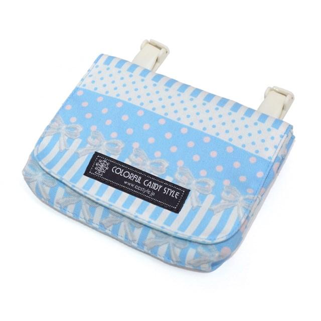 ベーシックタイプ 移動ポケット 付けポケット ポルカドットとレースリボンに魅せられて ライトブルー 移動ポケット おしゃれ 付けポケット 子供用 N Colorful Candy Style 通販 Yahoo ショッピング