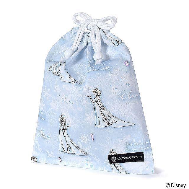 Disney（ディズニー） 予約対象商品： 巾着 中 マチ無し給食袋 Elsa