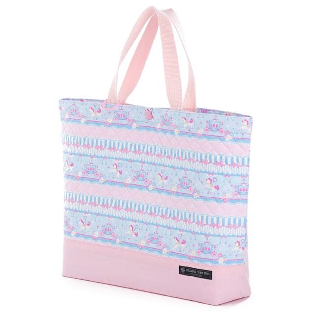 マチ付きキルティングレッスンバッグ ループ付き レースチュールとメリーゴーランド ライトブルー 大きめ 手さげバッグ 通学 入園 子供 レッスンバック N Colorful Candy Style 通販 Yahoo ショッピング