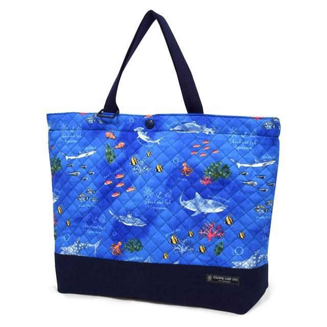 マチ付きキルティングレッスンバッグ ループ付き ブルーラグーン 大きめ 手さげバッグ 通学 入園 子供 レッスンバック N Colorful Candy Style 通販 Yahoo ショッピング