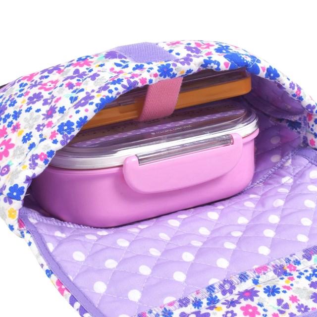ランチバッグ キルティング フラワー模様のエアリーシャワー ラベンダー お弁当袋 封筒型 ランチバッグ お弁当入れ Nc Colorful Candy Style 通販 Yahoo ショッピング