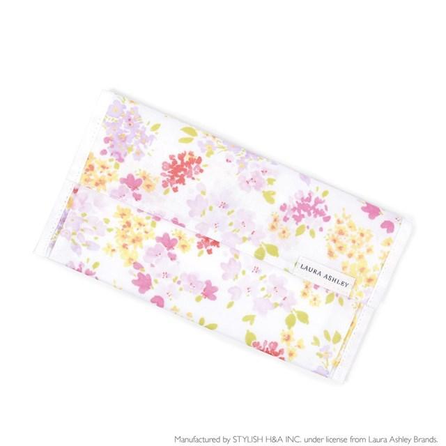 ローラアシュレイ★替えマスク収納ポーチ（アメリ） LAURA ASHLEY（ローラアシュレイ） 抗菌マスクケース ダブルポケット