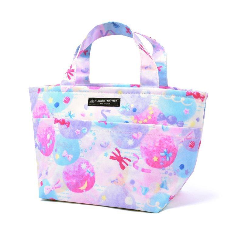 抗菌ランチトート ふわふわキュートなキャンディポップ お弁当バッグ トートバッグ サブバッグ Nd Colorful Candy Style 通販 Yahoo ショッピング