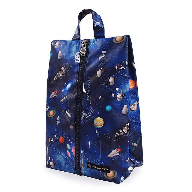 カラフル北欧花柄レッスンバッグとシューズケースセット上靴入れ