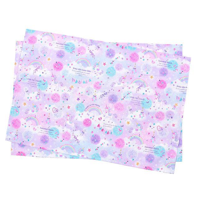 ランチョンマット40cm×60cm 撥水ノーアイロン 2枚セット ユニコーン