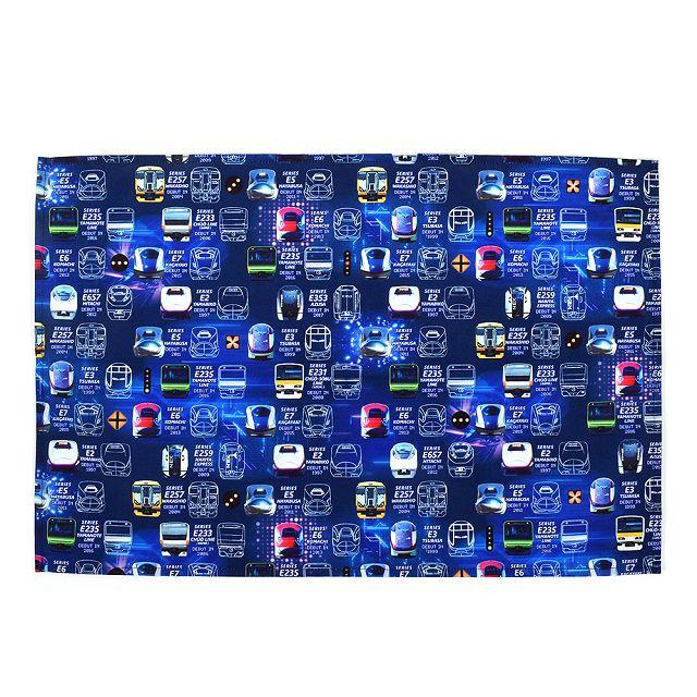 ランチョンマット(40cm×60cm) 撥水ノーアイロン 2枚セット 電車の顔