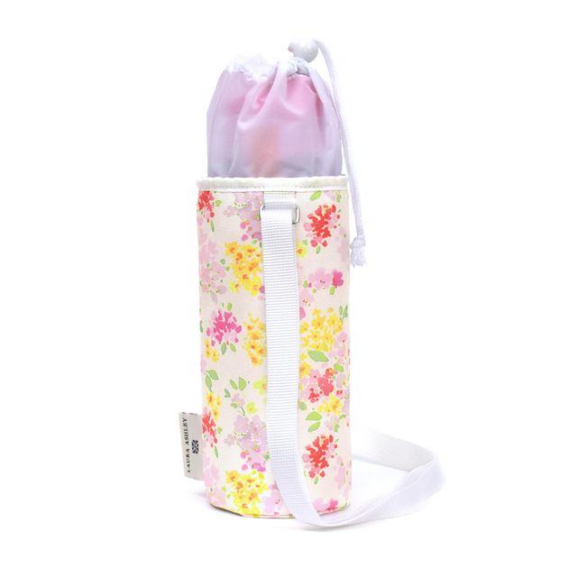 LAURA ASHLEY 水筒カバー ラージタイプ 撥水・軽量タイプ Amelie 子供用 水筒カバー ショルダー 子供 ラージ 水筒 カバー 肩掛け 水筒 ケース ボトルカバー | LAURA ASHLEY | 01