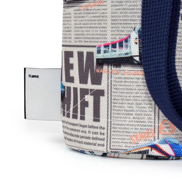 水筒カバー ラージタイプ 撥水・軽量タイプ 新幹線と鉄道ワールド・グレー | ブランド登録なし | 02