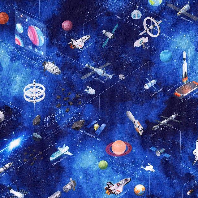 リュックサック(チェストベルト付き) リフレクター付き 撥水タイプ 未来の惑星探査と宇宙船 小学生 キッズ 通園 子供 かわいい 遠足リュック | COLORFUL CANDY STYLE | 11