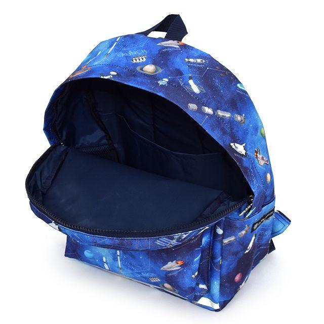 リュックサック(チェストベルト付き) リフレクター付き 撥水タイプ 未来の惑星探査と宇宙船 小学生 キッズ 通園 子供 かわいい 遠足リュック | COLORFUL CANDY STYLE | 03