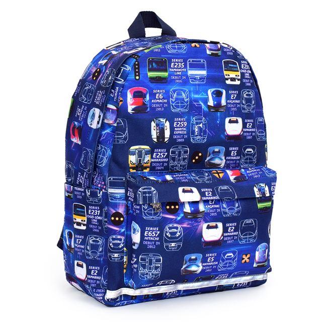 リュックサック(チェストベルト付き) リフレクター付き 撥水タイプ 電車の顔コレクション 小学生 キッズ 通園 子供 かわいい 遠足リュック | COLORFUL CANDY STYLE | 01