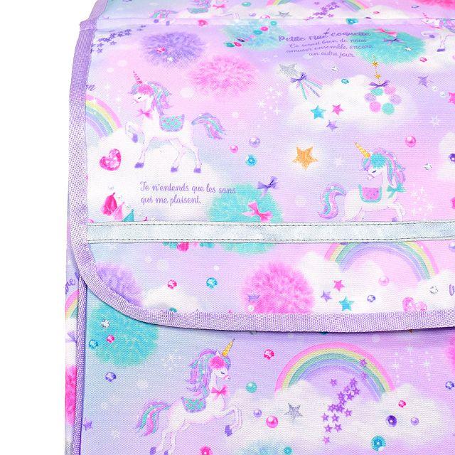ランドセルカバー 撥水・軽量タイプ 反射材 リフレクター ・収納ポケット付き ユニコーンファンタジー 汚れにくい 反射 収納 小学校 女の子 | COLORFUL CANDY STYLE | 03