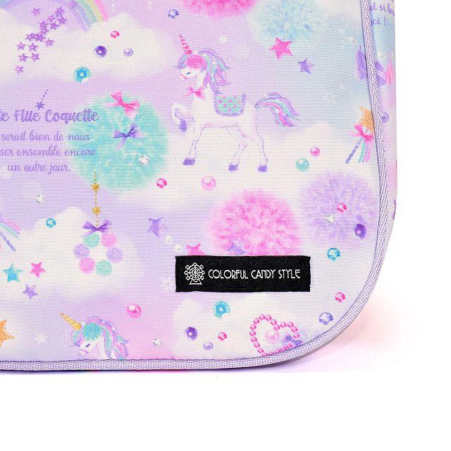 ランドセルカバー 撥水・軽量タイプ 反射材 リフレクター ・収納ポケット付き ユニコーンファンタジー 汚れにくい 反射 収納 小学校 女の子 | COLORFUL CANDY STYLE | 06