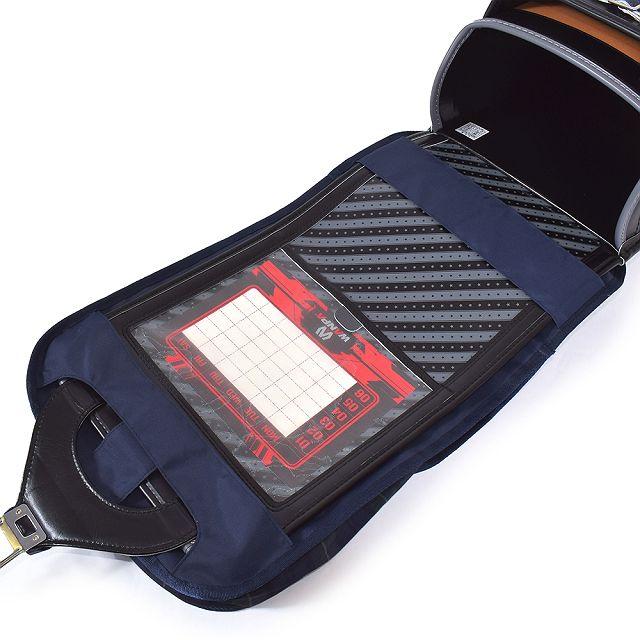 ランドセルカバー 撥水・軽量タイプ 反射材 リフレクター ・収納ポケット付き タータンチェック・ダークグリーン 汚れにくい 反射 収納 小学校 男の子 女の子 | COLORFUL CANDY STYLE | 02