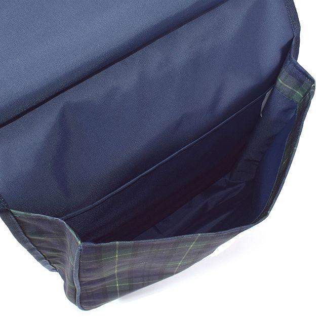 ランドセルカバー 撥水・軽量タイプ 反射材 リフレクター ・収納ポケット付き タータンチェック・ダークグリーン 汚れにくい 反射 収納 小学校 男の子 女の子 | COLORFUL CANDY STYLE | 04