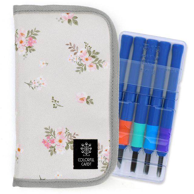 彫刻刀セット 右利き 撥水・軽量タイプ プティ・ブーケ 彫刻刀ケース