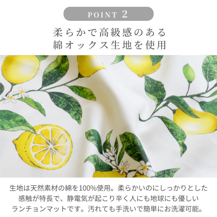 ランチョンマット 2枚セット 綿100％ 30cm×45cm リバーシブル おしゃれ ランチマット ランチクロス かわいい ゆうパケット配送 |  | 17