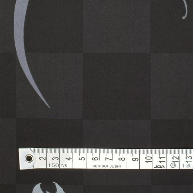 月輪・黒 ブロード生地 入園入学 入園準備 入学準備 入園グッズ 手作り ゆうパケット配送 | 