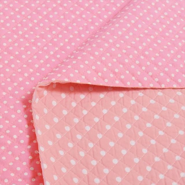 水玉 ピンク地に白ドット キルティング生地 入園入学 入園準備 入学準備 入園グッズ 手作り T Colorful Candy Style 通販 Yahoo ショッピング