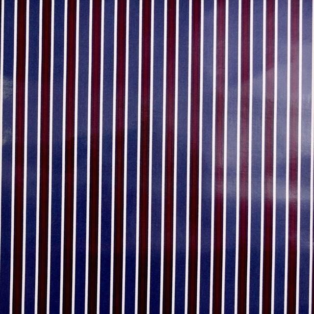 ブリティッシュストライプ・ボルドー ラミネート 厚み0.2mm 生地 入園