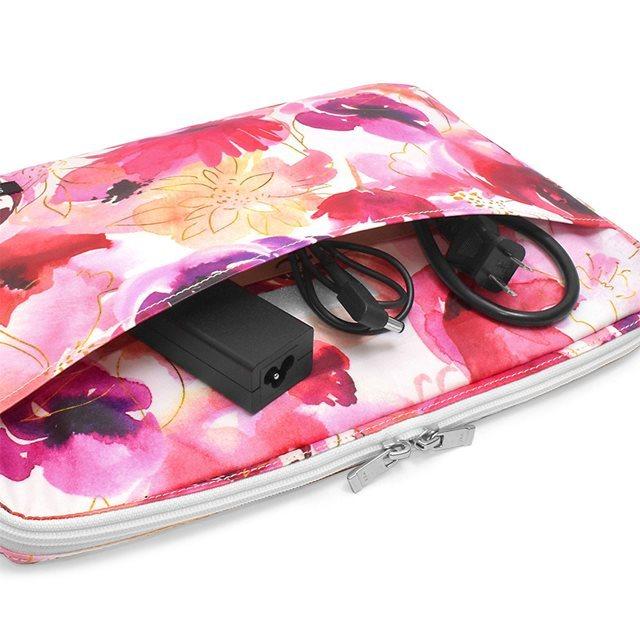 kate spade 花柄ノートPCケース 15インチ対応 NWT Kate Spade Lily Blooms Print Universal Laptop Sleeve L Zip 15