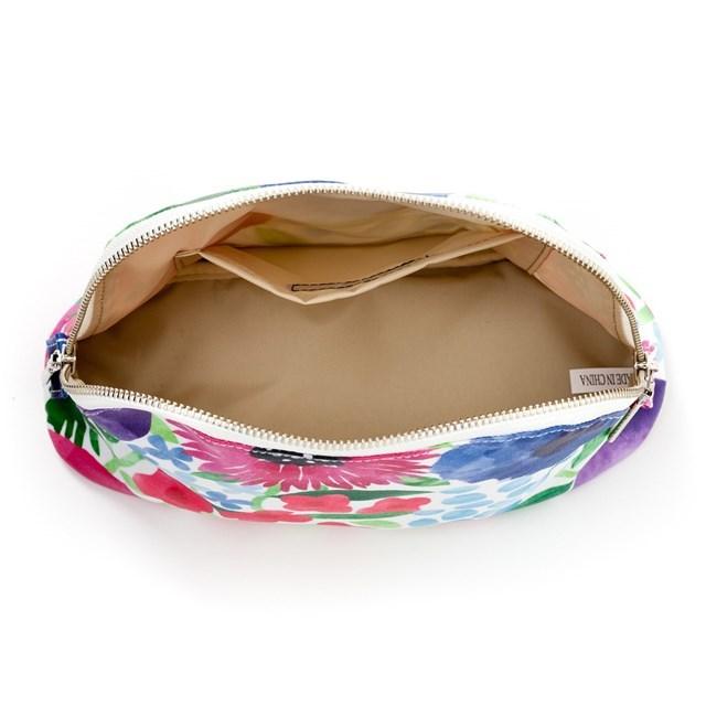 ラウンドポーチ ラージ プチフルール 化粧ポーチ 携帯用 化粧ポーチ ナイロン おしゃれ |  | 02