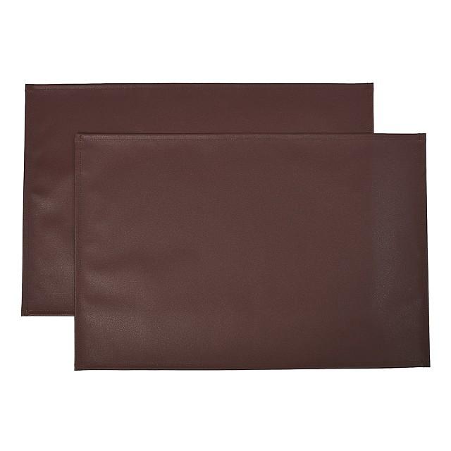 ランチョンマット 2枚セット 30cm×45cm ラミネートタイプ 無地オックス